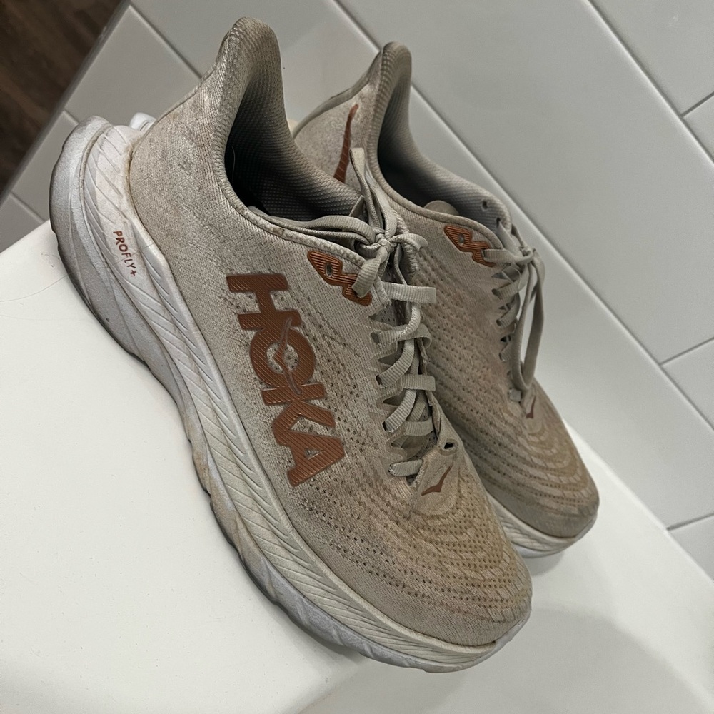 Dirty, used Hokas 🥰